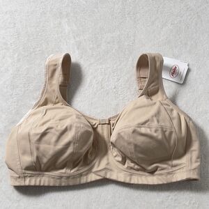 Anita Clara Wireless Post Mastectomy Pocket Bra Sz 40D Beige Non-Padded